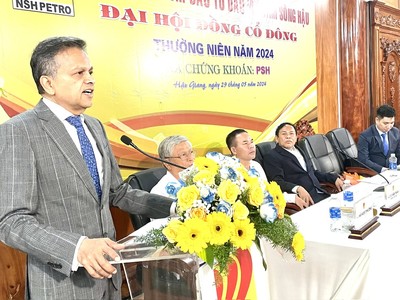 Ông Ranjit Prithviraj Thambyrajah phát biểu tại Đại hội đồng Trang Chủ KL99Com Số 1 Link Đăng Ký KL999 thường niên năm 2024 NSH Petro