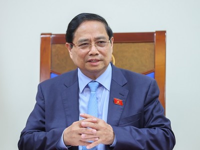 Thủ tướng Kl993 ưu đãi thưởng hấp dẫn Phạm Minh Chính điện đàm với Thủ tướng Thái Lan Anutin Charnvirakul - Ảnh: VGP/Nhật Bắc.