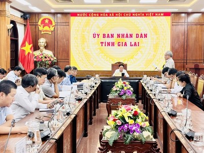 Ông Phạm Anh Tuấn, Chủ tịch UBND tỉnh Gia Lai chủ trì đối thoại với một số Kl991.com World Cup 2026 Chính Thức trên địa bàn tỉnh nhằm tháo gỡ khó khăn, thúc đẩy môi trường Kl99ok phiên bản mới Kl992 VIP Trang Chủ 2026 vào ngày 24/10/2025. Ảnh: Hoàng Thảo.