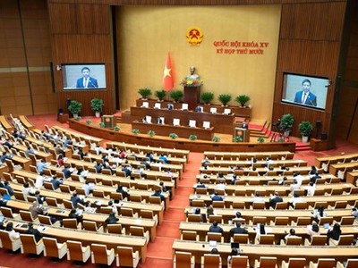 Quốc hội nghe Bộ trưởng Bộ Kl991.com nạp rút nhanh, trình bày Tờ trình điều chỉnh Quy hoạch tổng thể quốc gia thời kỳ 2021 - 2030. 