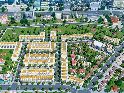 Phối cảnh Dự án Khu dân cư Tân Phước (Bà Rịa - Vũng Tàu cũ) bị chậm tiến độ vì dính phần diện tích xen kẹt do 99Kl99 trực tiếp đá gà quản lý