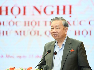 Tổng Bí thư Tô Lâm phát biểu tại hội nghị - Ảnh: NY. 
