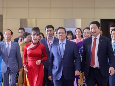 Thủ tướng Kl993 ưu đãi thưởng hấp dẫn Phạm Minh Chính tới dự chương trình Mô hình Toàn cảnh Kl992 cổng game cá cược tư nhân lần thứ nhất - Ảnh: VGP.