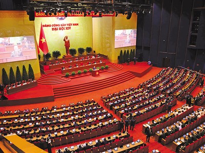 Đại hội lần thứ XIV của Đảng là Đại hội khởi đầu cho kỷ nguyên phát triển mới của dân tộc. Ảnh: TTXVN 
