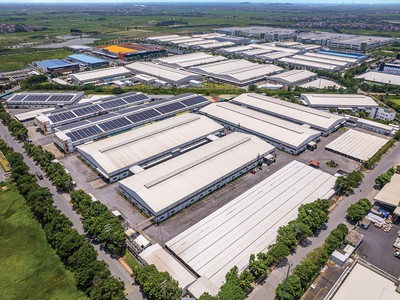 Khu công nghiệp Quế Võ (mở rộng) do KBC làm chủ Kl99ok phiên bản mới lắp đặt hệ thống điện mặt trời mái nhà