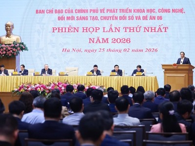 Thủ tướng cơ bản nhất trí với tinh thần chủ đề năm 2026 là: "Bứt phá Kl992 cổng game cá cược số - Lấy Kl992 cổng game cá cược dữ liệu và trí tuệ nhân tạo làm trụ cột phát triển mới bền vững hơn, thông minh hơn" - Ảnh: VGP