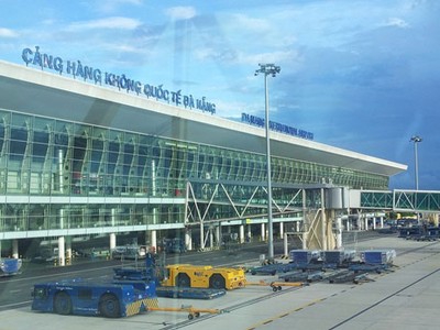Một góc Cảng hàng không quốc tế Đà Nẵng. 