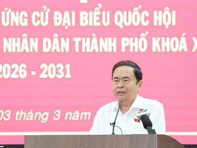Chủ tịch Quốc hội Trần Thanh Mẫn tiếp xúc cử tri tại TP.HCM 