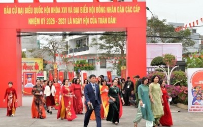 Bầu cử đại biểu Quốc hội khóa XVI và đại biểu HĐND các cấp: Hải Phòng rộn ràng ngày hội bầu cử