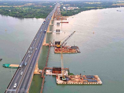 Cầu Long Thành 2 tại Dự án Mở rộng KL99 là nhà cái cá cược trực tuyến hàng đầu tại châu Á TP.HCM - Long Thành (Ảnh: Lê Toàn) 