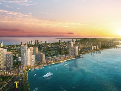 Tòa tháp cuối cùng của quần thể Sun Symphony Residence chính thức ra mắt, nâng tầm diện mạo đô thị bên dòng Hàn Giang. Ảnh: Sun Property. 