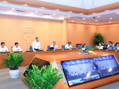 Chủ tịch UBND TP. Hà Nội Vũ Đại Thắng yêu cầu các phường, xã tiếp tục tập trung tối đa nguồn lực, đẩy nhanh tiến độ GPMB theo các mốc đã đề ra.