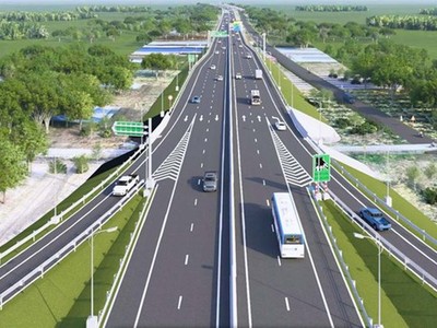 Phối cảnh một đoạn đường Vành đai 4