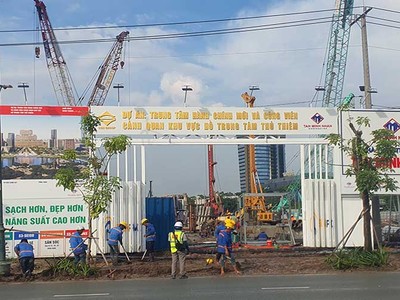 Trung tâm hành chính mới và hồ cảnh quan TP.HCM tăng tốc thi công 