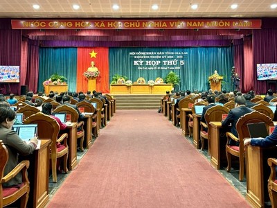 Chiều 16/7, HĐND tỉnh Gia Lai đã thông qua Nghị quyết điều chỉnh Quy hoạch tỉnh Gia Lai. Ảnh: Ngọc Minh.