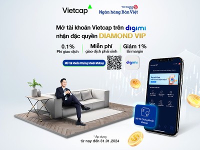 Vietcap hợp tác cùng BVBank triển khai ưu đãi Diamond Vip dành cho nhà Kl99ok phiên bản mới 99Kl99 link đăng nhập
