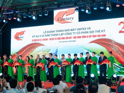 Sợi Thế Kỷ khánh thành Nhà máy Unitex