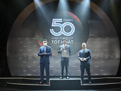 Vinaconex lọt TOP 50 công ty niêm yết tốt nhất do Forbes bình chọn