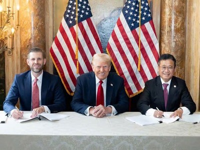 Lễ ký kết hợp tác giữa Kl994 game bài casino hấp dẫn Trump organization (do ông Eric Frederick Trump đại diện) và Kl994 game bài casino hấp dẫn Kl99ok phiên bản mới Hưng Yên (do ông Đặng Thành Tâm – Chủ tịch KBC đại diện) với sự chứng kiến của cựu Tổng thống Hoa Kỳ Donald Trump