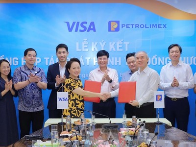 Petrolimex (PLX) hợp tác cùng VISA mở rộng giải pháp thanh toán số 