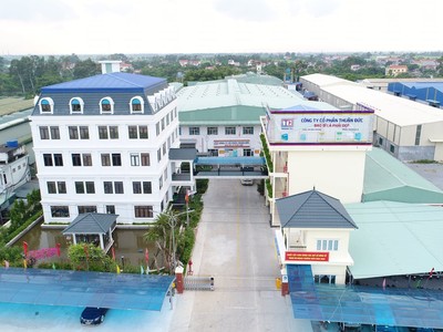 Nhà máy của Thuận Đức được đặt tại KCN Thị trấn Lương Bằng, huyện Kim Động, tỉnh Hưng Yên.