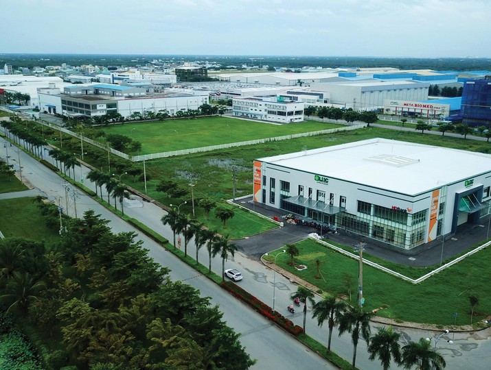 Khu công nghiệp Long Hậu. Ảnh: Lê Toàn.