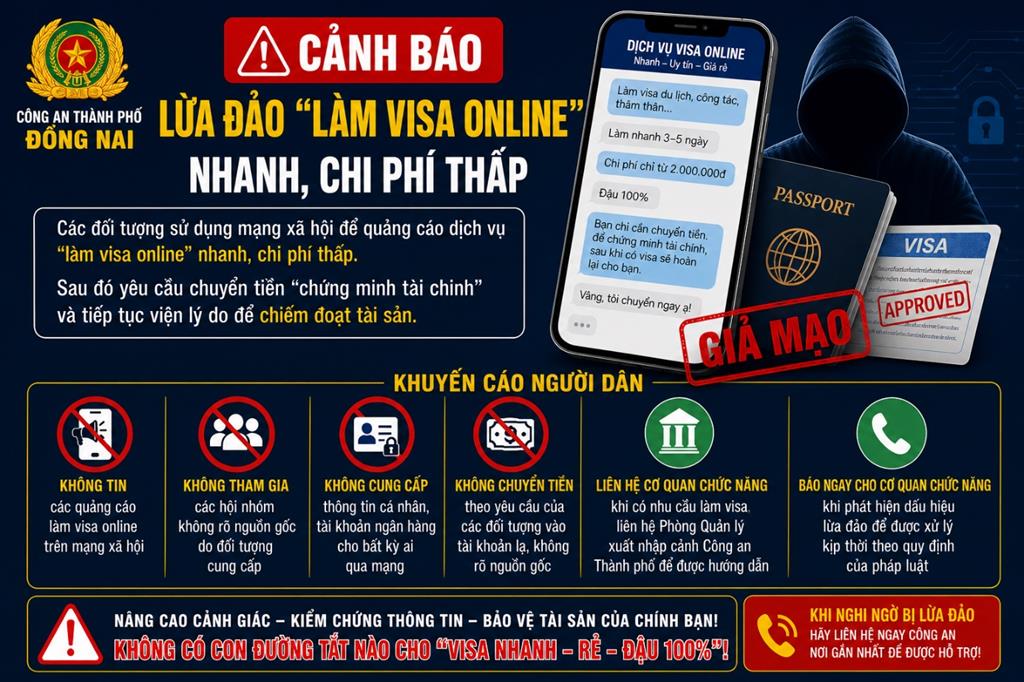 Lại thêm thủ đoạn lừa đảo “dịch vụ Visa online siêu tốc”