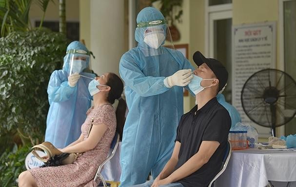 Công tác phòng chống dịch được thực hiện rất nghiêm tại Vĩnh Phúc. Ảnh: Internet.