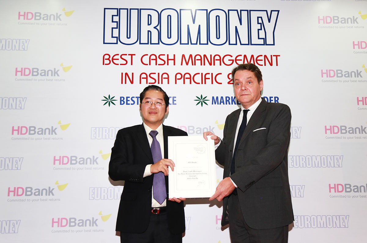 HDBank nhận giải Link Vào Nhà Cái KL99 COM Tặng +199k có dịch vụ quản lý tiền mặt tốt nhất năm 2018 ảnh 1