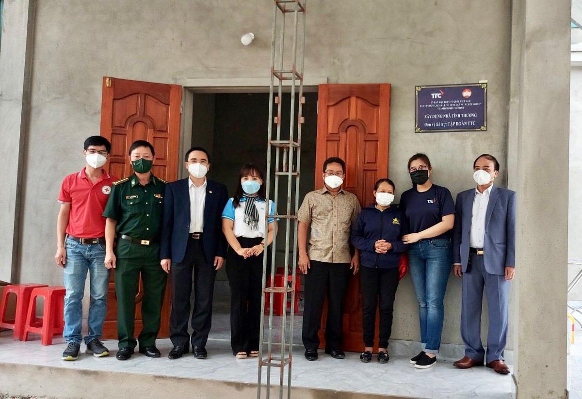 50 căn nhà tình thương (trị giá 50 triệu đồng/căn) với tổng kinh phí là 2,5 tỷ đồng được TTC hỗ trợ xây dựng