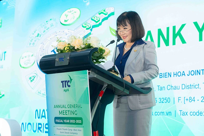 Bà Huỳnh Bích Ngọc khẳng định cam kết Kl992 VIP Trang Chủ 2026 “xanh” của TTC AgriS tại Đại hội đồng Trang Chủ KL99Com Số 1 Link Đăng Ký KL999 thường niên niên độ 2022-2023