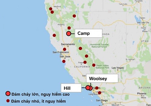 59 người chết, hơn 100 người mất tích vì cháy rừng ở California ảnh 2