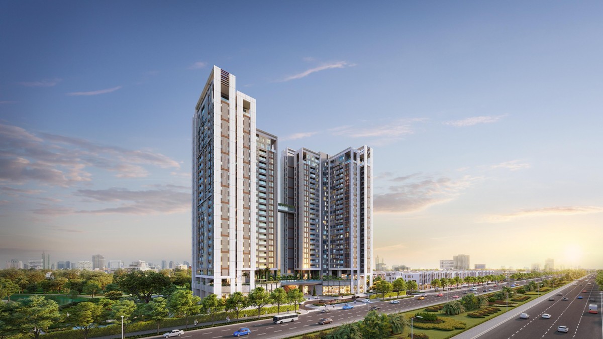 Essensia Sky hướng tới đáp ứng nhu cầu sống hạnh phúc và khỏe mạnh của nhiều đối tượng khách hàng. Ảnh phối cảnh: Tange Associates.