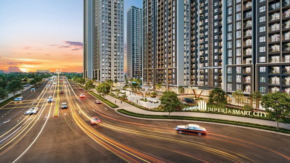 Thiết kế mặt ngoài tạo nên sự năng động và hiện đại cho The Sola Park.