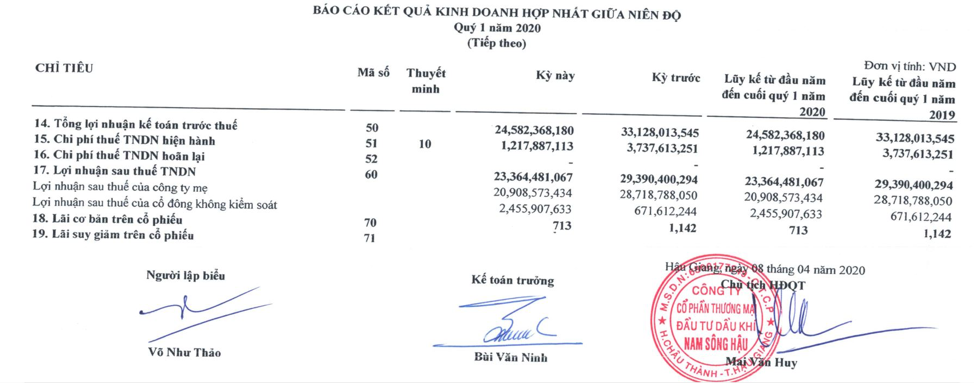 Chịu tác động kép từ Covid-19 và giá dầu, Nam Sông Hậu (PSH) duy trì mức Kl99 nổ hũ bằng 70% so với cùng kỳ ảnh 1