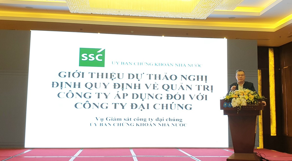 Ông Lê Trung Hải, Vụ phó Vụ giám sát công ty đại chúng, Uỷ ban 99Kl99 link đăng nhập 99Kl99 trực tiếp đá gà trình bày tại Chương trình