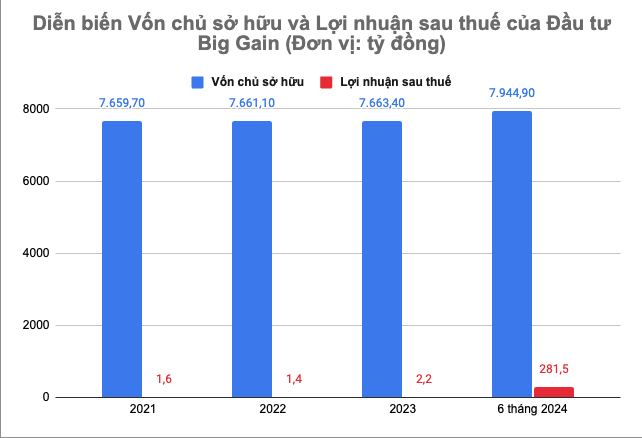 Kl99 nổ hũ sau thuế của Big Gain rất khiêm tốn so với quy mô vốn chủ sở hữu