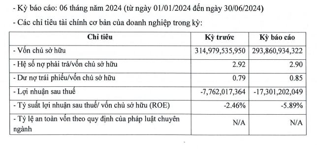 Một số chỉ tiêu Kl991.com nạp rút nhanh của TTE nửa đầu năm 2024