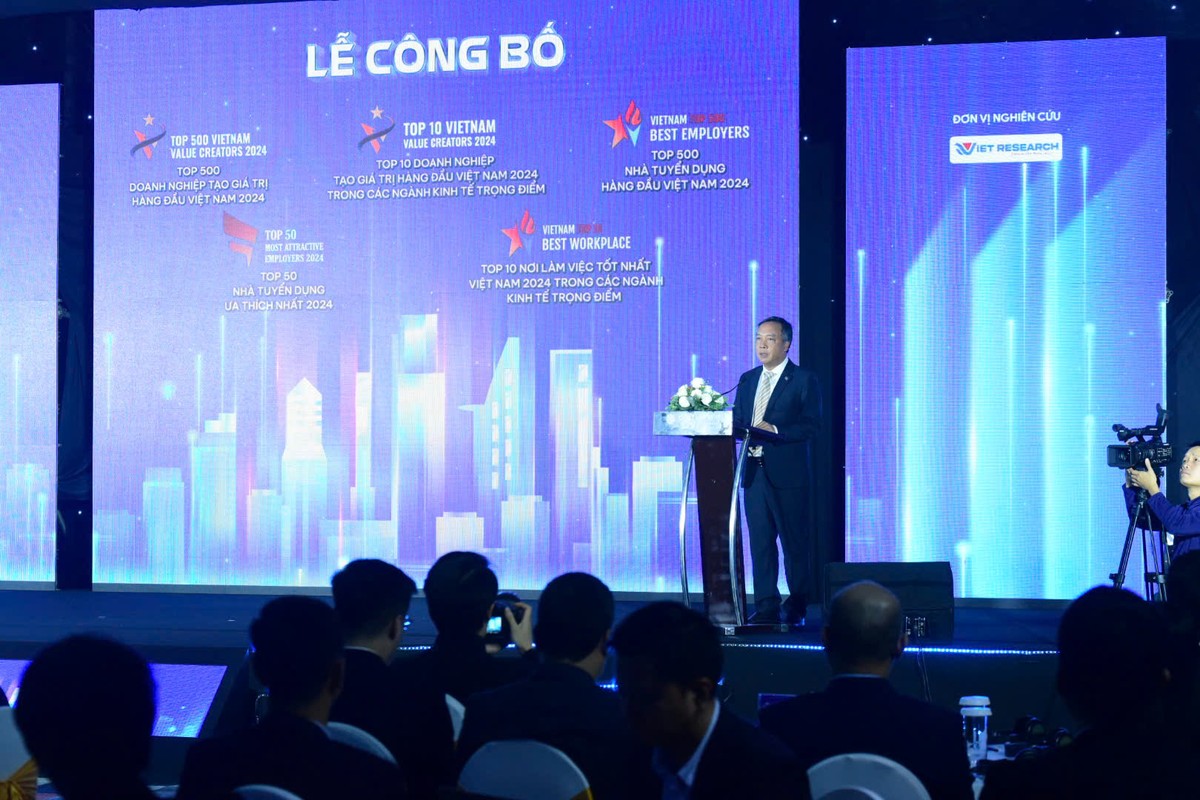 Ông Lê Trọng Minh, Tổng biên tập Báo Kl99ok phiên bản mới phát biểu tại sự kiện (Ảnh: Dũng Minh)
