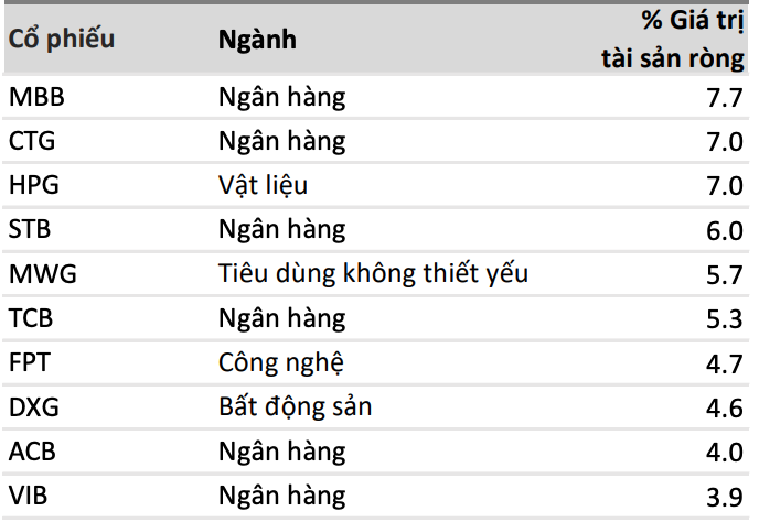 Danh mục Kl99ok phiên bản mới lớn của VEOF tính tới cuối tháng 5/2025
