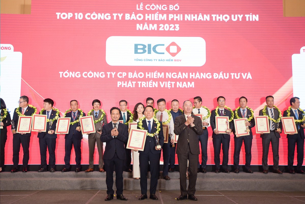 Năm 2023, BIC được vinh danh với nhiều danh hiệu, giải thưởng uy tín