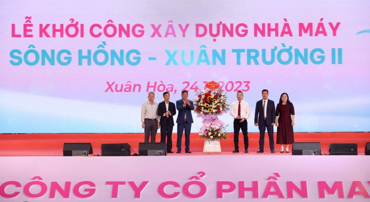 May Sông Hồng khởi công Nhà máy Xuân Trường II