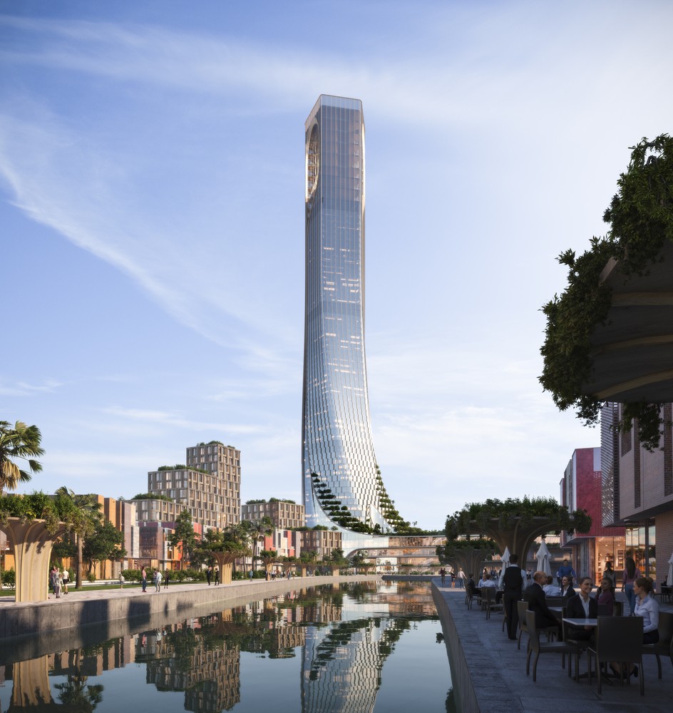 Da Nang Downtown tương lai sẽ sở hữu tòa tháp cao nhất miền Trung. Ảnh phối cảnh minh họa Sun Group