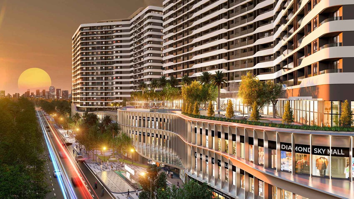 Diamond Sky tọa lạc tại trung tâm Van Phuc City