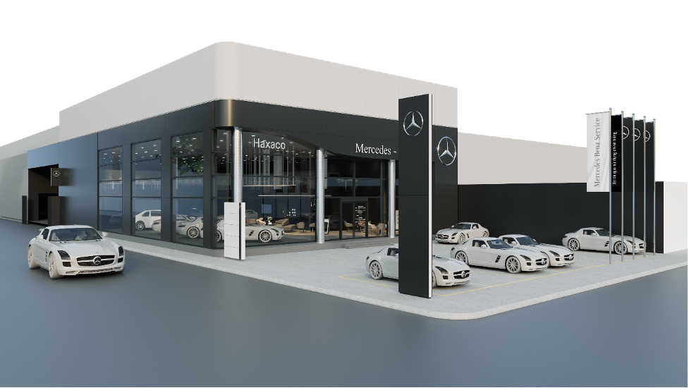 Mercedes-Benz Haxaco Cần Thơ có quy mô rộng tới 4.000 m2