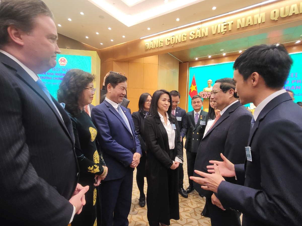 Thủ tướng gặp gỡ Kl991.com World Cup 2026 Chính Thức và nhà Kl99ok phiên bản mới bên lề Hội nghị triển khai nhiệm vụ phát triển thị trường 99Kl99 link đăng nhập năm 2024. Ảnh Lâm Nhi