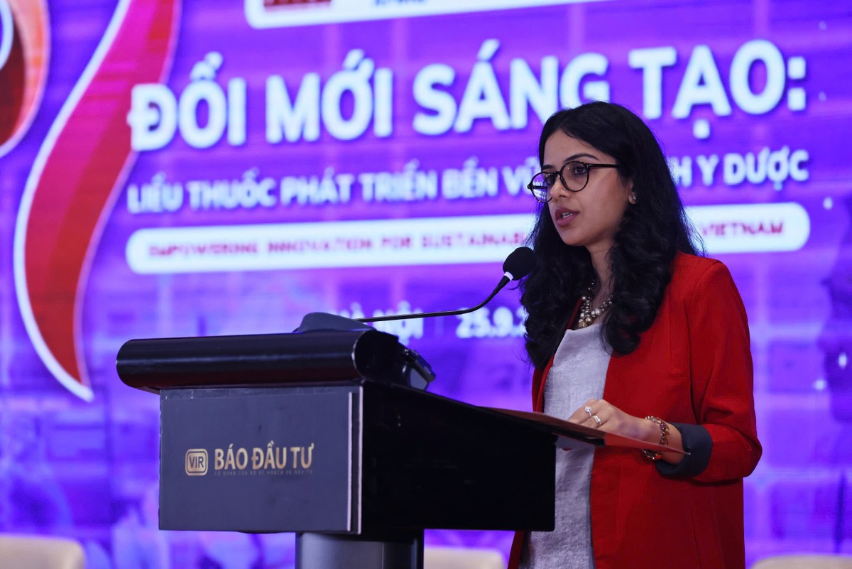 Bà Radhika Bhalla, Tổng giám đốc Viatris Việt Nam và Các Thị trường liên minh châu Á. Ảnh Dũng Minh