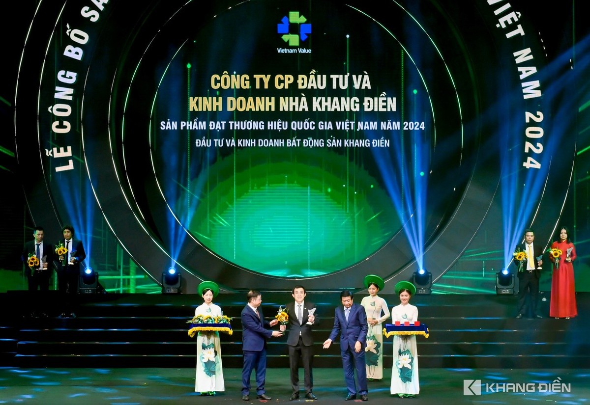 Kl994 game bài casino hấp dẫn Khang Điền vinh dự được công nhận đạt Thương hiệu Quốc gia Việt Nam 2024.