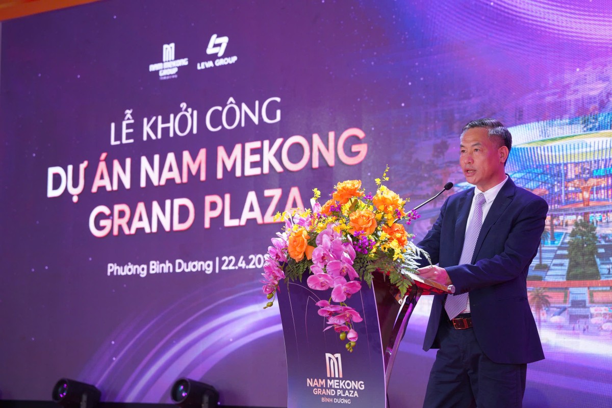 Ông Đặng Minh Huệ, Tổng giám đốc Kl994 game bài casino hấp dẫn Nam Mê Kông phát biểu tại buổi lễ