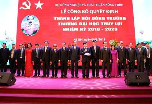 Bổ nhiệm Hiệu trưởng; Chủ tịch Hội đồng Trường Đại học Thủy lợi ảnh 1